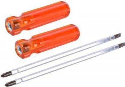 Multitec R-5100 2-in-1 Reversible Screwdriver 100mm x 5mm - Pack of 2 Standard Screwdriver Set(Pack of 2)