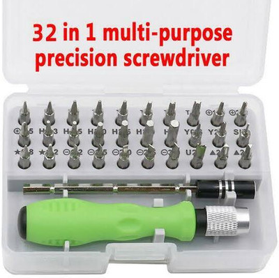 Loginpower 32 in 1 Interchangeable Magnetic Screwdriver Set Mini Repair Tool Kit Precision Screwdriver Set(Pack of 32)