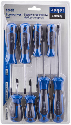scheppach Sch-7008E Standard Screwdriver Set(Pack of 8)