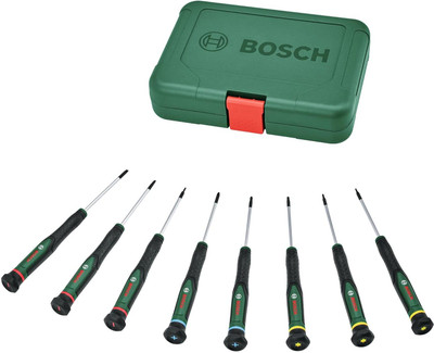 BOSCH Precision Screwdriver Set, 8-Piece with Storage Box - Magnetic Tips Precision Screwdriver Set(Pack of 8)