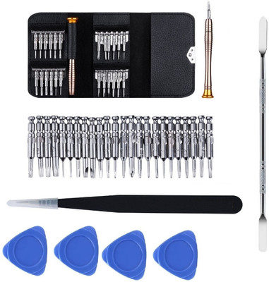 vadda bai 25 in 1 Screwdriver Set with 1 Tweezer and Openers For Mobile PC Laptop Repair Combination Screwdriver Set(Pack of 31)