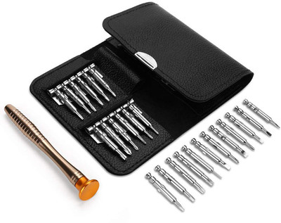 Kiesh 25 in 1 Precision Small Magnetic Screwdriver Set Multi Pocket Repair Tool Kit Combination Screwdriver Set(Pack of 1)