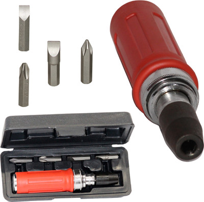 Digital Craft 5-Piece Chrome Vanadium Impact Driver Set – Heavy-Duty Hand Impact Screwdriver Set(Pack of 1)
