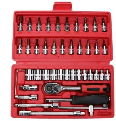 Sarvottam High Quality 46 in 1 Pcs Tool Kit Screwdriver Socket Set Multi_Purpose Combination Screwdriver Set(Pack of 46)