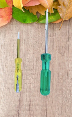 JACKLY Screwdriver Kit of 5 Bits and 1 Handle (Multipurpose Tool and Usage)70 Combination Screwdriver Set(Pack of 2)