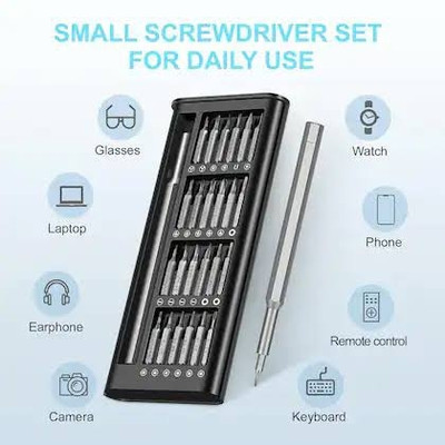 Nagarik Stores 24 in 1 Small Screwdriver Sets Professional for Repairing Phone Game Console Standard Screwdriver Set(Pack of 1)