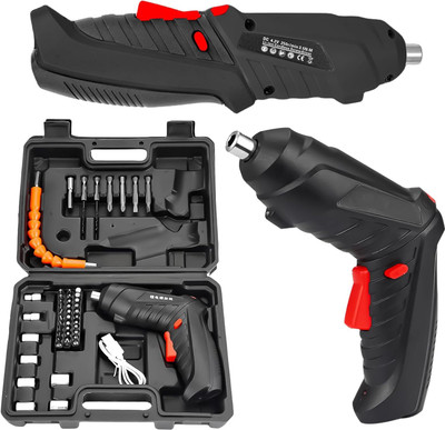 Xydrozen Electric Screwdriver Kit, Dual Position Handle with USB Cable LED Light Combination Screwdriver Set(Pack of 1)