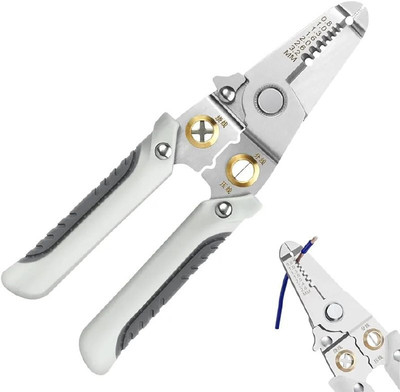 BBHOMIE 6 in 1 Multifunction Wire Pliers for Electric Cable Stripping Cutting Stripper Long Handle Screwdriver Set(Pack of 1)