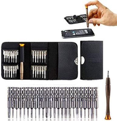 Xydrozen Precision Screwdriver Set Multi Pocket mobile repair kit Precision Screwdriver Set(Pack of 25)