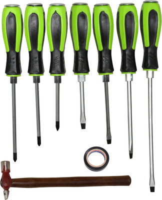 Digital Craft 7Pc Screw Driver Set,PVC Tape,Hammer 200 gm Combination Screwdriver Set(Pack of 1)