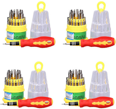 Gift Corner Magnetic 31 in 1 Repairing ScrewDriver Tool Set Kit 4 pcs Precision Screwdriver Set(Pack of 4)