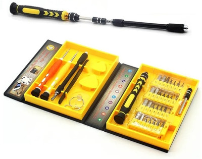 POXEFLIP 38-in-1 Multipurpose Interchangeable Magnetic Repair Opening Precision Screwdriver Set(Pack of 38)