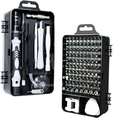 Nispruhay 115 in 1 Precision Screwdriver Set Electronics Magnetic PC Repair Tool Kit Standard Screwdriver Set(Pack of 1)