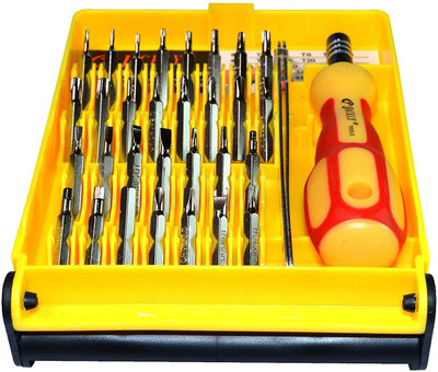 JACKLY Screwdriver Kit of 5 Bits and 1 Handle (Multipurpose Tool and Usage)11 Combination Screwdriver Set(Pack of 1)