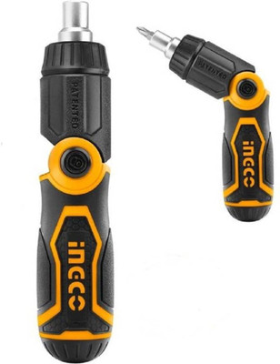 INGCO 13-in-1 Multi-Bit Foldable Screwdriver Kit, 12 CR-V Bits, Anti-Slip Grip | Ratchet Screwdriver Set(Pack of 1)