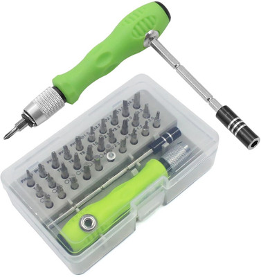 ShopiMoz 32 In 1 Mini Screwdriver Bits Set With Magnetic Flexible Extension Rod Home Precision Screwdriver Set(Pack of 32)