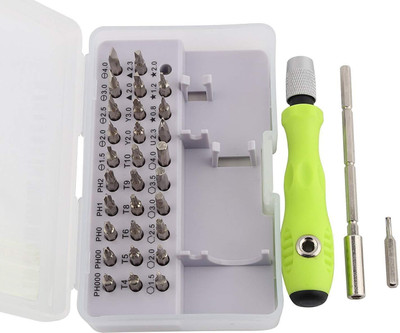 HVG TRADERS Mini Screwdriver Kit, Small Screwdrivers Set with Extension Rod and Replaceable Screwdriver Bits, Repair Tool Kit for Glasses, Watch, Phone, Mac, IPad Combination Screwdriver Set (Pack of 32) Precision Screwdriver Set(Pack of 1) HVG TRADERS Mini Screwdriver Kit, Small Screwdrivers Set with Extension Rod and Replaceable Screwdriver Bits, Repair Tool Kit for Glasses, Watch, Phone, Mac, IPad Combination Screwdriver Set (Pack of 32) Precision Screwdriver Set(Pack of 1)