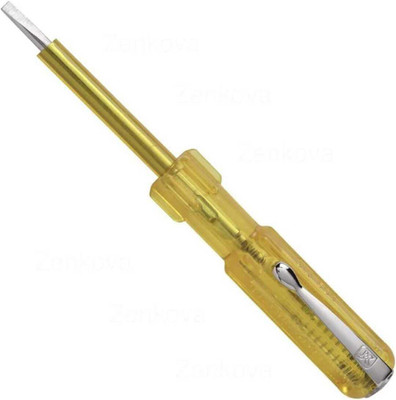 KK Galaxy Electric Line Tester with Light Bulb for Multipurpose Uses Standard Screwdriver(Pack of 2)