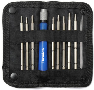 tHemiStO 9 in 1 Tool Kit for Repairing Mobiles, PDA, Laptop with Screwheads and Tweezer Precision Screwdriver Set(Pack of 9)