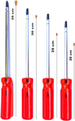 Toolbox 2-in-1 Magnetic Screw Driver Standard Screwdriver Set(Pack of 4)