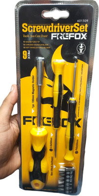 JGG Jain Gift Gallery 9 piece screwdriver set Long Handle Screwdriver Set(Pack of 1)