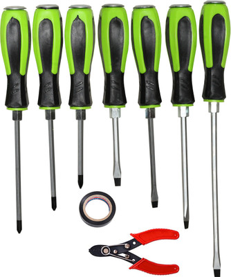 Digital Craft 7Pc Screw Driver Set,PVC Tape,Wire Stripper Combination Screwdriver Set(Pack of 1)