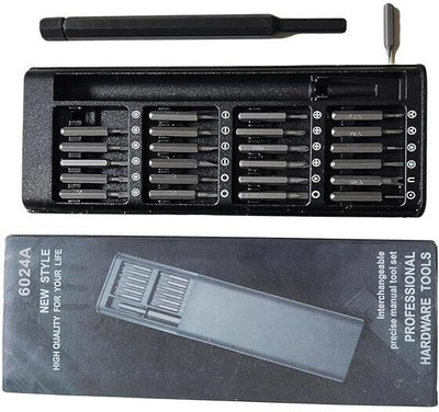 VIVID 24 in 1 Screwdriver Kit for Fixing Electronics, PC and Eyeglass Repairing Offset Screwdriver Set(Pack of 24)