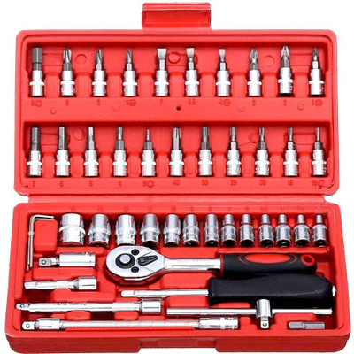 JANVI ENTERPRISE TOOL KIT 46 IN 1 Long Handle Screwdriver Set(Pack of 46)