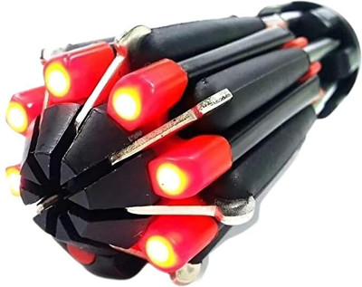 jazam A6 8 in1 Screwdriver Set with 6 LED Lights,Portable multifunctional Screwdrivers Standard Screwdriver Set(Pack of 1)