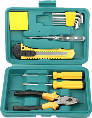 QXORE Multi Functional 7 in 1 Family Hand Tool Kit Replaceable Screwdriver Kit Combination Screwdriver Set(Pack of 7)