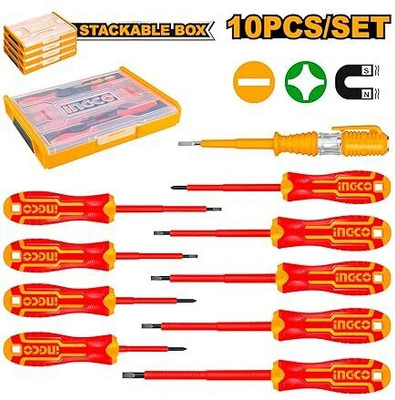 INGCO HKTV01S101 Combination Screwdriver Set(Pack of 1)