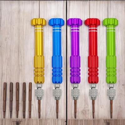 AKT 1 Screwdriver with 5 Multi-Bit Combination Screwdriver Set(Pack of 1)