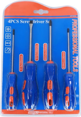 NFI essentials 5 pcs. Professional Multipurpose Screwdriver Includes 2 Slotted & 2 Phillips Tip Combination Screwdriver Set(Pack of 4)