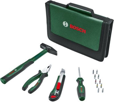 BOSCH 14-Piece Hand Tool Set Complete Set for DIY and Home Repairs Combination Screwdriver Set(Pack of 1)