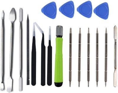 WOWSOME Magnetic Multi Function Screwdriver Set For Mobiles, PDA, Laptop Repairing Tools Kit with Esd Tweezer and Steel Pry Bar Precision Screwdriver Set(Pack of 18)