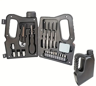 JANCOM 22Pcs Multi-Functional Hardware Hand Tool Kit Set for Men Combined Tool Set Box Standard Screwdriver Set(Pack of 1)