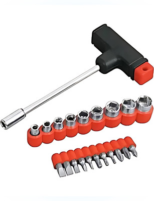 UnV 21-Piece Socket & Screwdriver Set – Pro-Grade Tool Kit for DIY & Repairs Long Handle Screwdriver Set(Pack of 1)