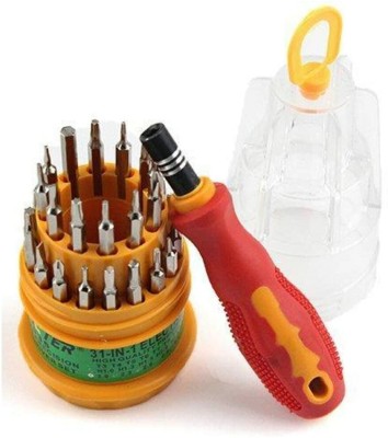 FOZZBEE Jackly Screwdriver Set Steel 31 in 1 with 30 Screwdriver Bits Electronic Device Combination Screwdriver Set(Pack of 31)