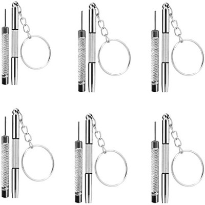 J 3in1 Mini Keychain Eyeglass Repair Kit Optical/Glasses/Jewellery/Watches Fix Standard Screwdriver Set(Pack of 6)