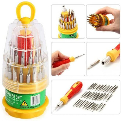 BEAUTYKINGDOM Combination Screwdriver Set Combination Screwdriver Set(Pack of 31)