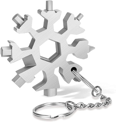 FITAZA a18-in-1 Steel Snowflake Multi-Tool Keychain , Screwdriver , Bottle Opener Tool Camping & Hiking keychain toolkit Combination Screwdriver(Pack of 1)