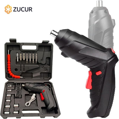 ZUCUR 47 in 1 Electric Bits Set Rechargeable Screw Gun Combination Screwdriver Set(Pack of 1)
