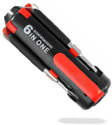ZESTAN 6 in 1 Portable Screwdriver Set, Multifunction Screwdriver Tool Kit Combination Screwdriver Set(Pack of 1)