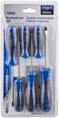 scheppach SCH‑7004E Standard Screwdriver Set(Pack of 6)