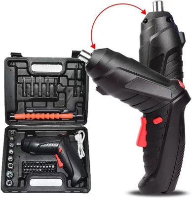 DEAGAN Cordless Screwdriver Kit| 47 in 1 Electric Bits Set Rechargeable Screw Gun Combination Screwdriver Set(Pack of 1)