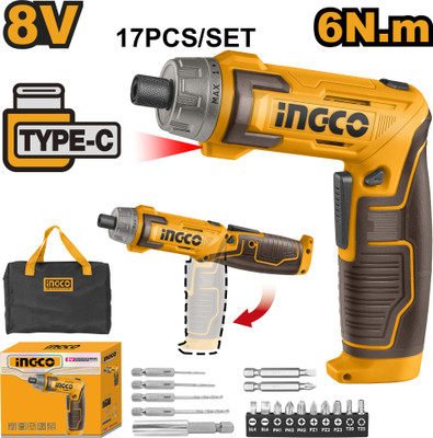 INGCO CSDLI0802 Standard Screwdriver Set(Pack of 1)