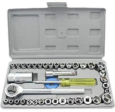 Hans Vahini Multipurpose Metal Screwdriver Socket Set and Bit Tool Kit Set Jackly Combination Wrench Tool for Home, Car, Bike -40 Pieces Standard Screwdriver Set(Pack of 1)