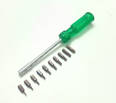 TOM Torx Bit Driver Set with 10 Hardened and Tempered Bits Taparia Combination Screwdriver Set(Pack of 10)