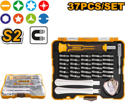 INGCO HKSDB0378 37 Pcs precision screwdriver set Precision Screwdriver Set(Pack of 1)