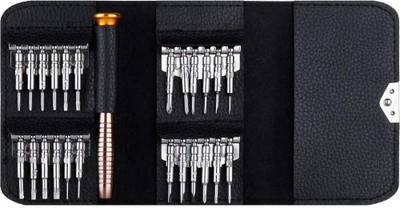 Dealdona 25 in 1 Precision Screwdriver Set Multi Pocket Repair Tool Kit for Mobile,Laptop Precision Screwdriver Set(Pack of 1)
